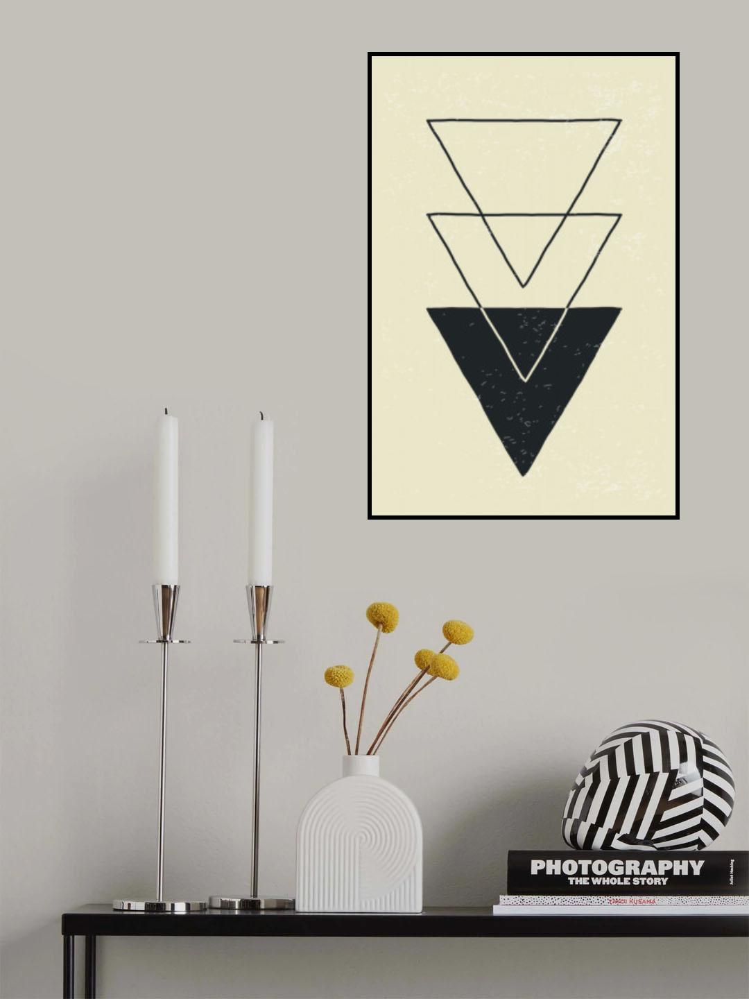 Abstract Triangles #5 Poster och Canvastavla