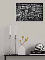 water well irrigation in India Poster och Canvastavla