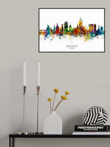 Aberdeen Scotland Skyline Poster och Canvastavla