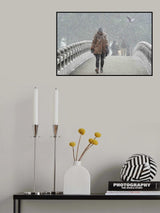 Snowstorm Bridge Poster och Canvastavla