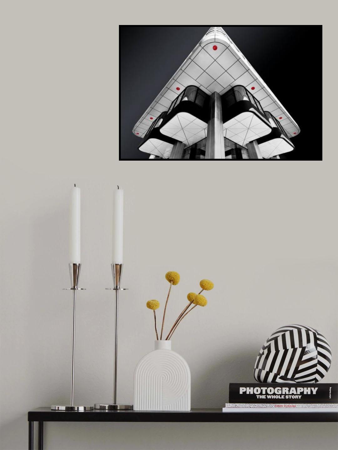 Silver Tower II Poster och Canvastavla