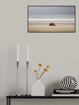 Enjoying March at the seaside Poster och Canvastavla