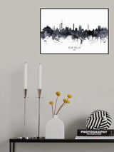 New Delhi India Skyline Poster och Canvastavla