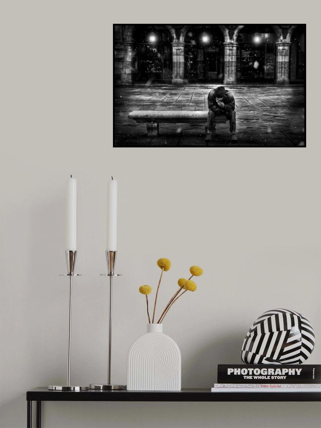 Christmas alone Poster och Canvastavla
