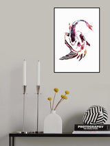 Vibrant Koi Fish Poster och Canvastavla