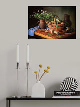 Still life with mushrooms Poster och Canvastavla