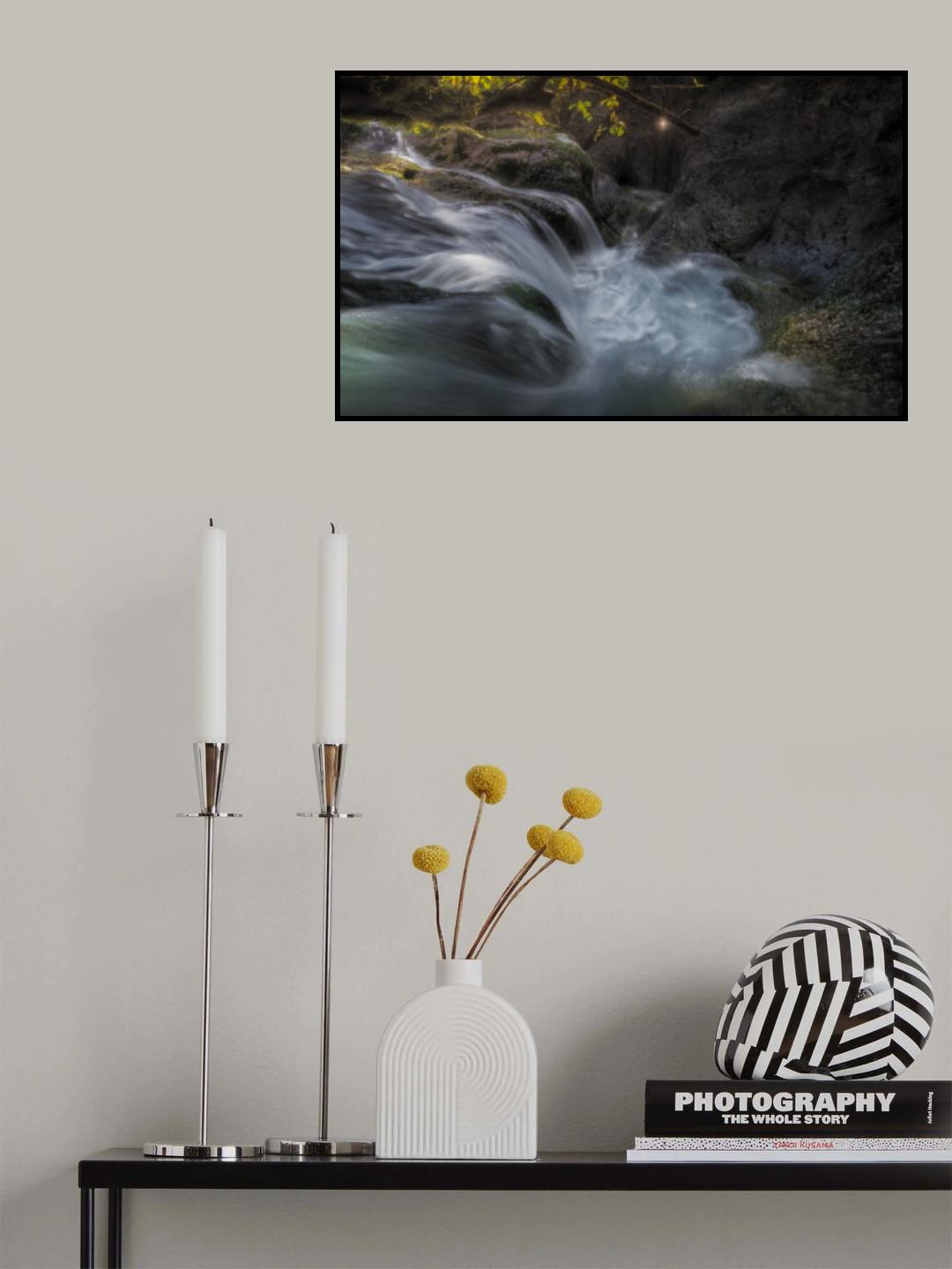 Unknown waterfall 7S8749 Poster och Canvastavla