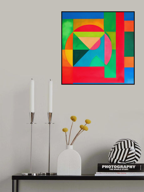 Modern Vibrant Painting No.4 Poster och Canvastavla