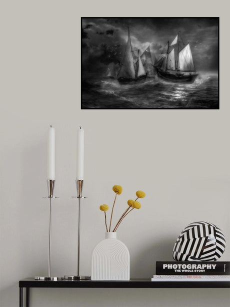 '...ships in stormy waters...' Poster och Canvastavla