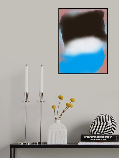 White Divide Abstract Liquify Poster och Canvastavla