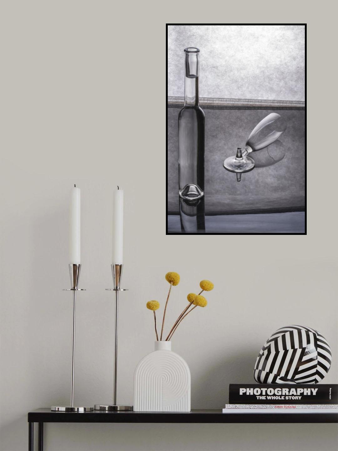 Still life with a broken glass Poster och Canvastavla