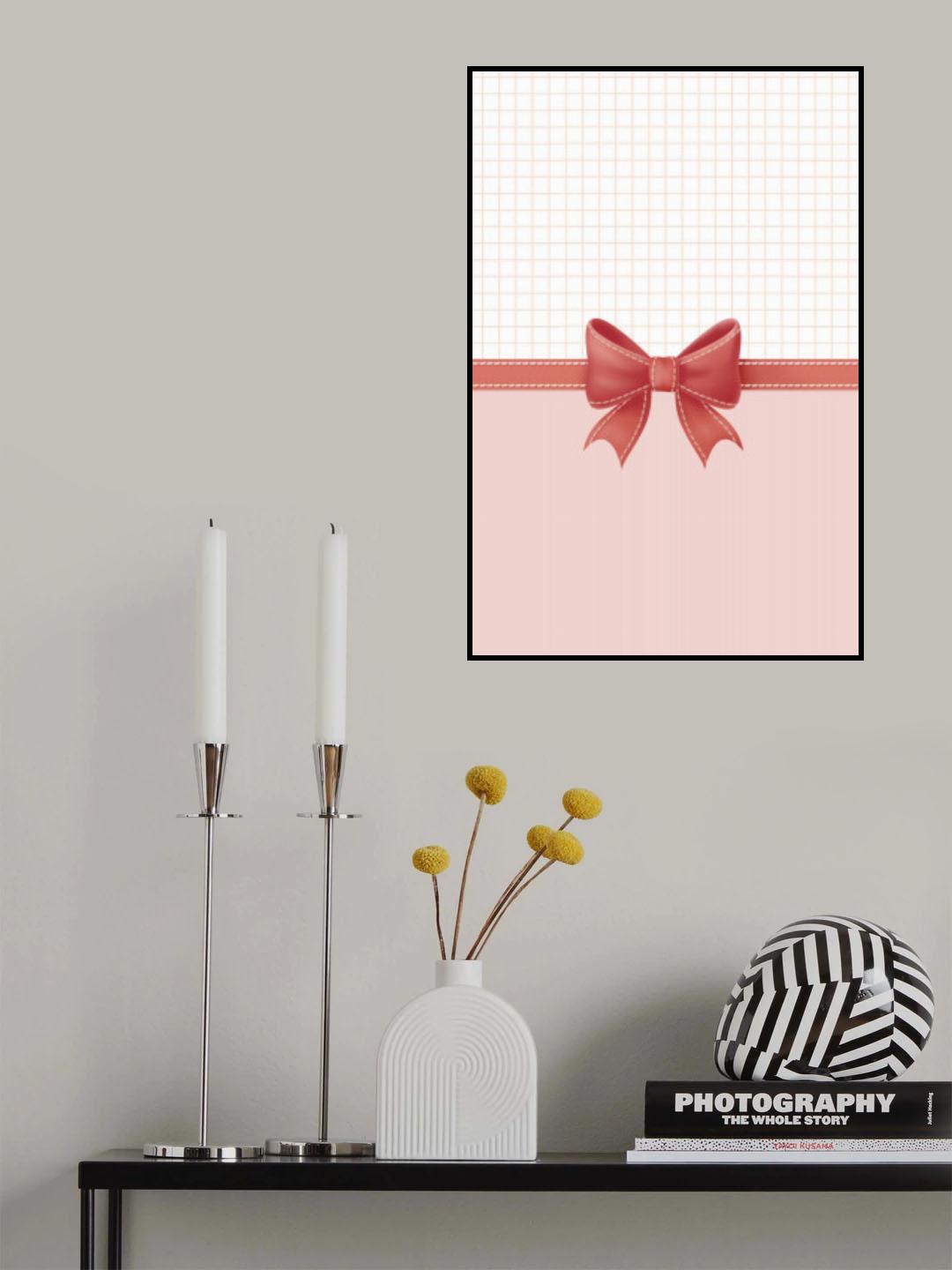 Cute Ribbon Poster och Canvastavla