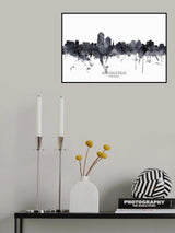 Albuquerque New Mexico Skyline Poster och Canvastavla