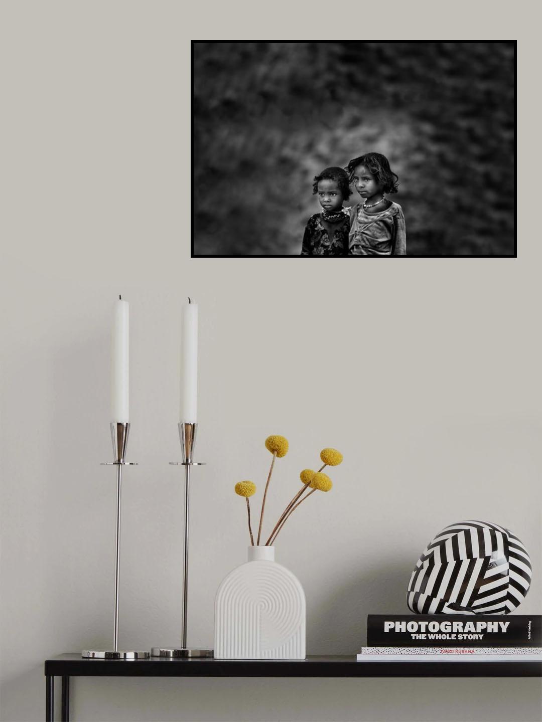 Two girls Poster och Canvastavla