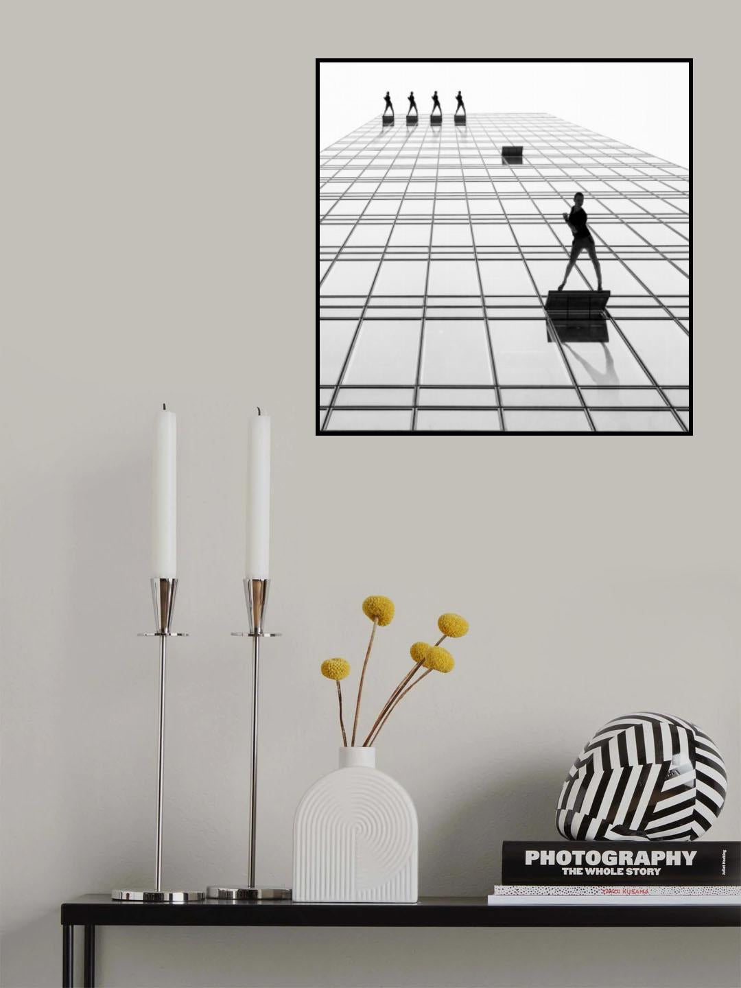 dancers on the skyscraper Poster och Canvastavla