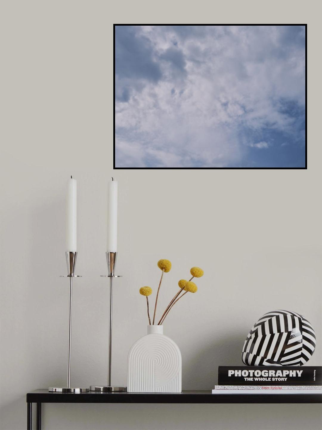 cloudy weather and sky background Poster och Canvastavla