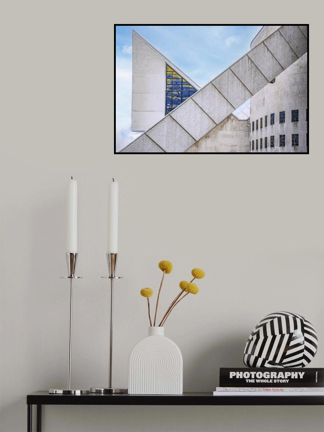 Diagonal and triangle Poster och Canvastavla