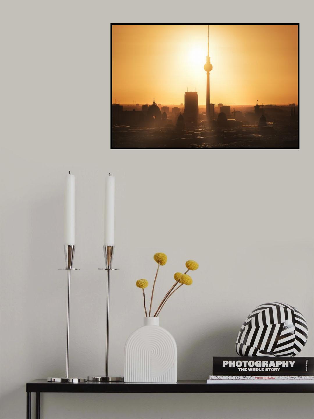 Berlin - Skyline Sunrise Poster och Canvastavla