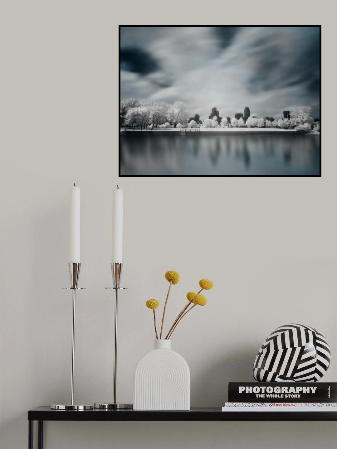Winter City Poster och Canvastavla