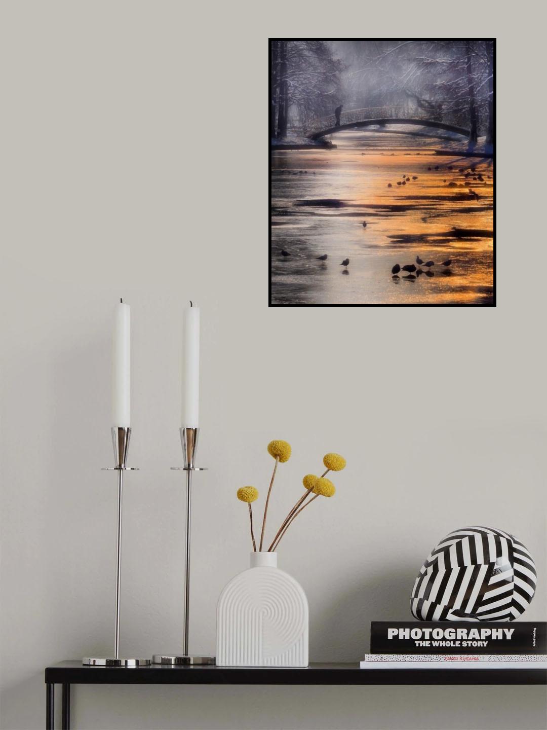 frozen lake Poster och Canvastavla