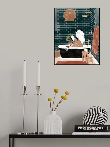 Bathroom Babe Poster och Canvastavla