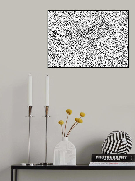 Cheetah Full Sprint Poster och Canvastavla