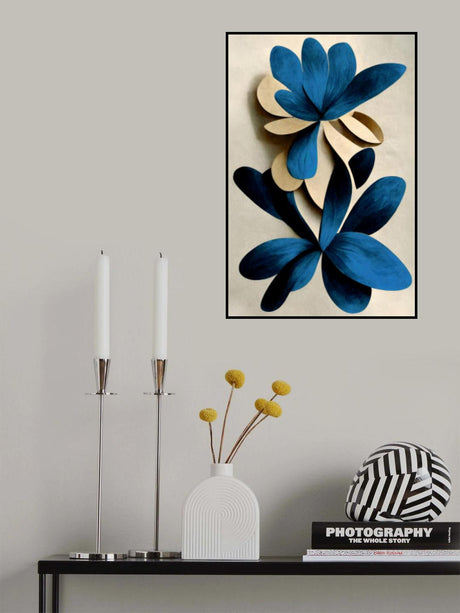 Blue Nymphaea Poster och Canvastavla