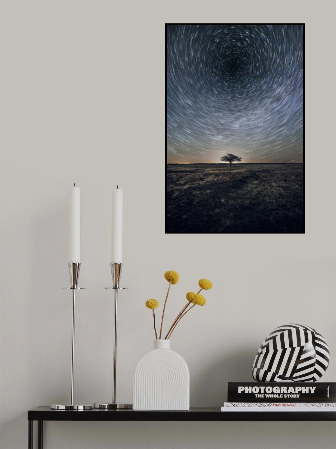 Time vortex over Schäferiängarna Poster och Canvastavla