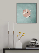 Turnalar Mavimsi Pembe Gunes Poster och Canvastavla
