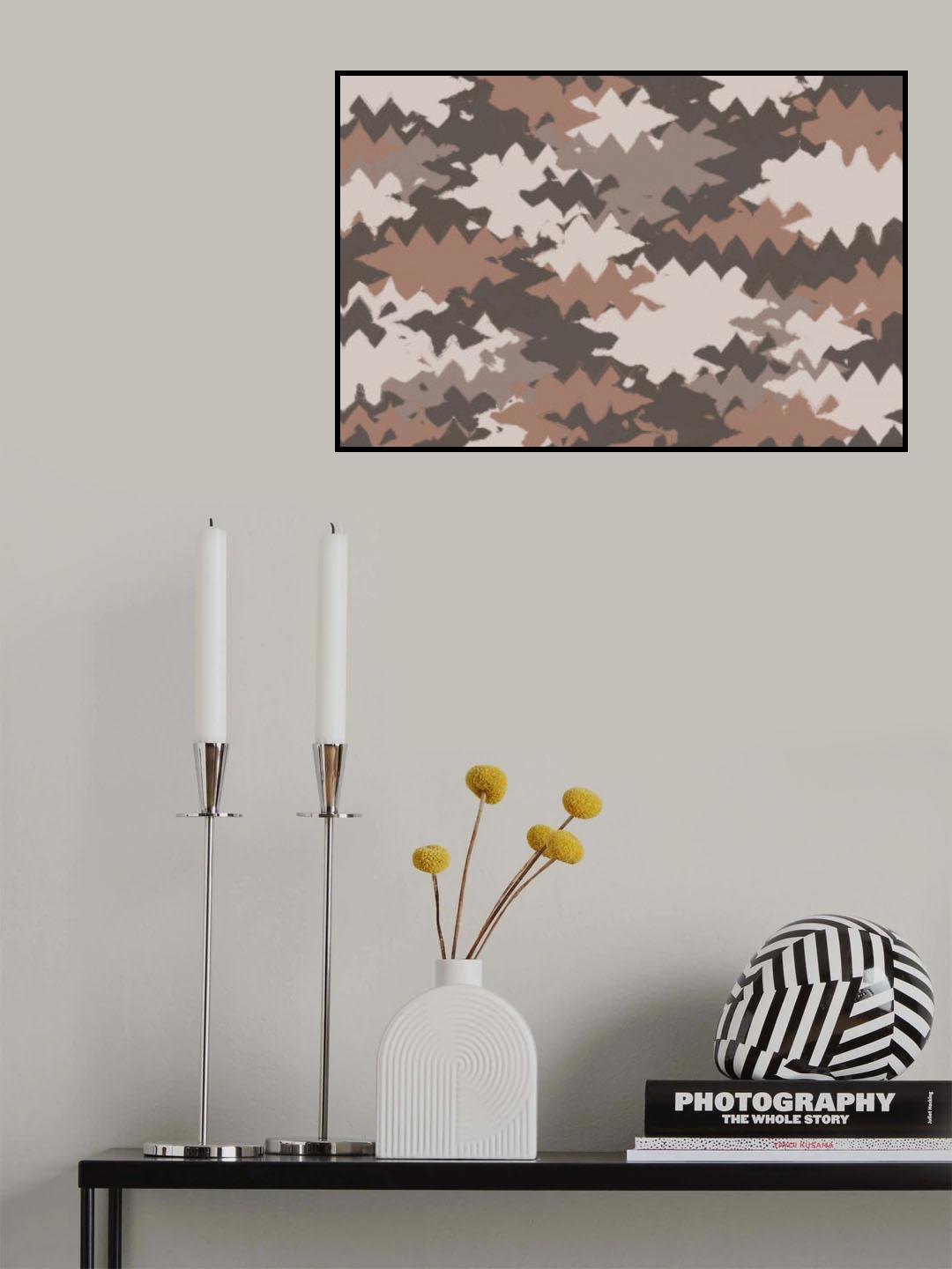 Shaky Pastel Pattern Square Poster och Canvastavla