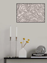 Iso Lines Square Poster och Canvastavla