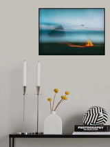 Bonfire on the beach Poster och Canvastavla