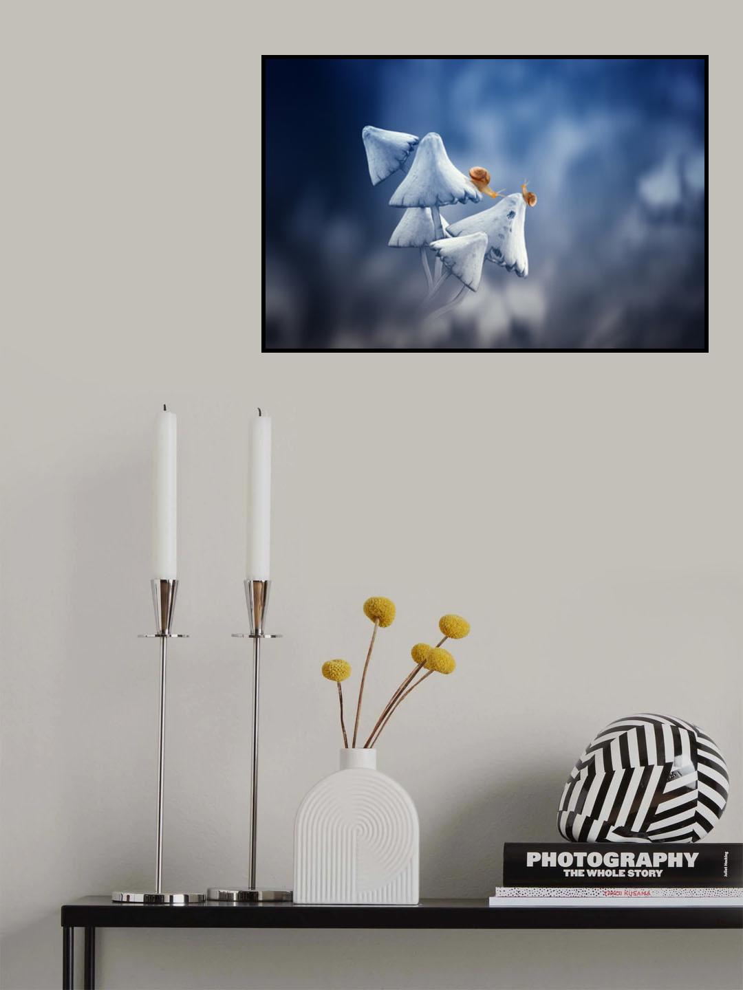 beautiful snails in the morning Poster och Canvastavla