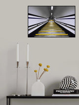 This yellow line road Poster och Canvastavla