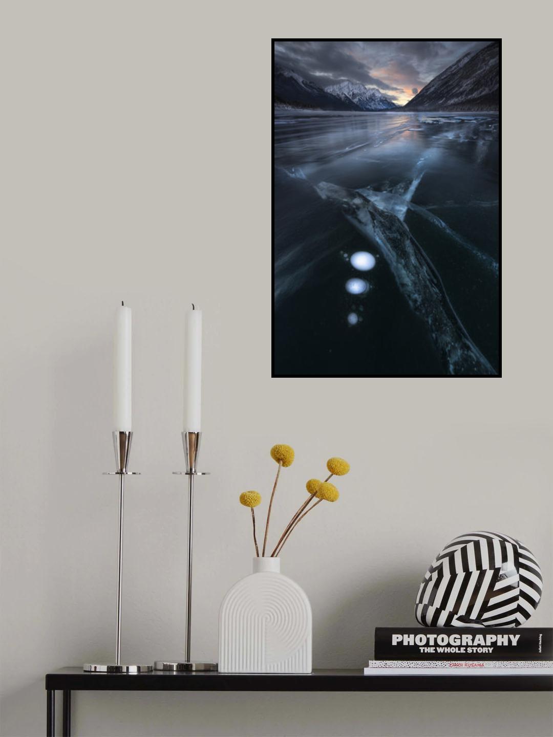 Sunset at bubble lake Poster och Canvastavla