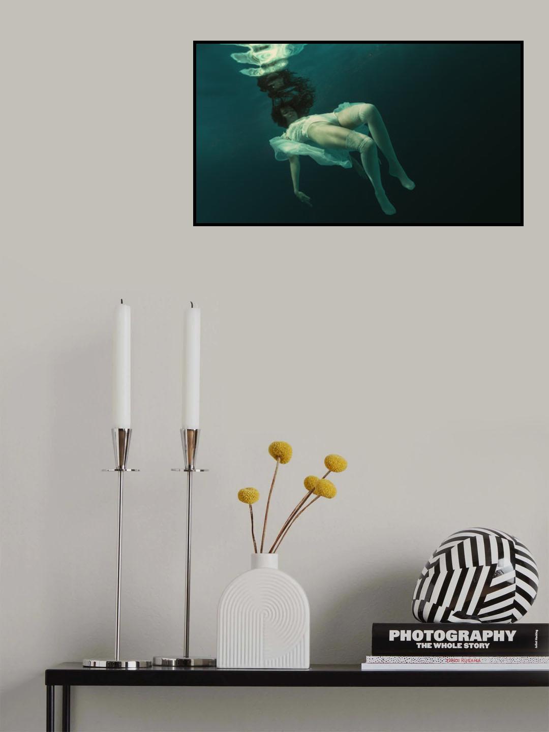 Blue elements Poster och Canvastavla
