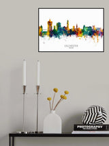 Colchester England Skyline Poster och Canvastavla