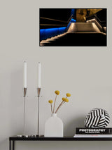 Blue Light Line Poster och Canvastavla