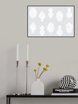 Abstract Vases White