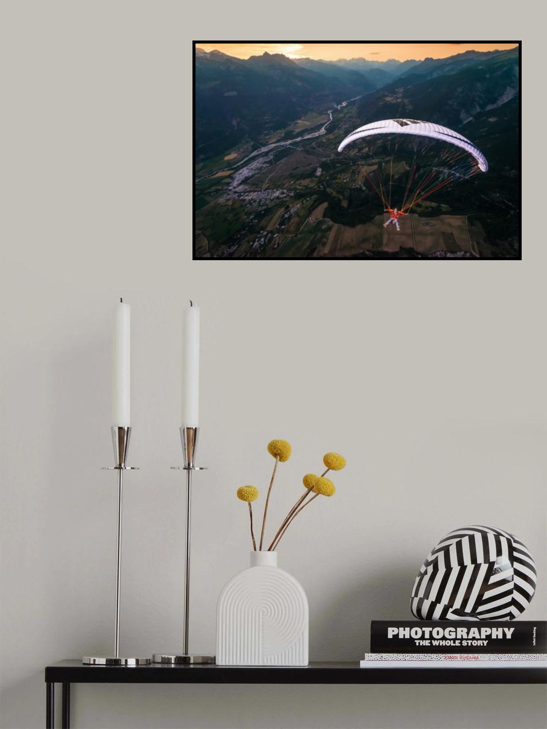 Sunset high flying with Jean-Baptiste Chandelier Poster och Canvastavla
