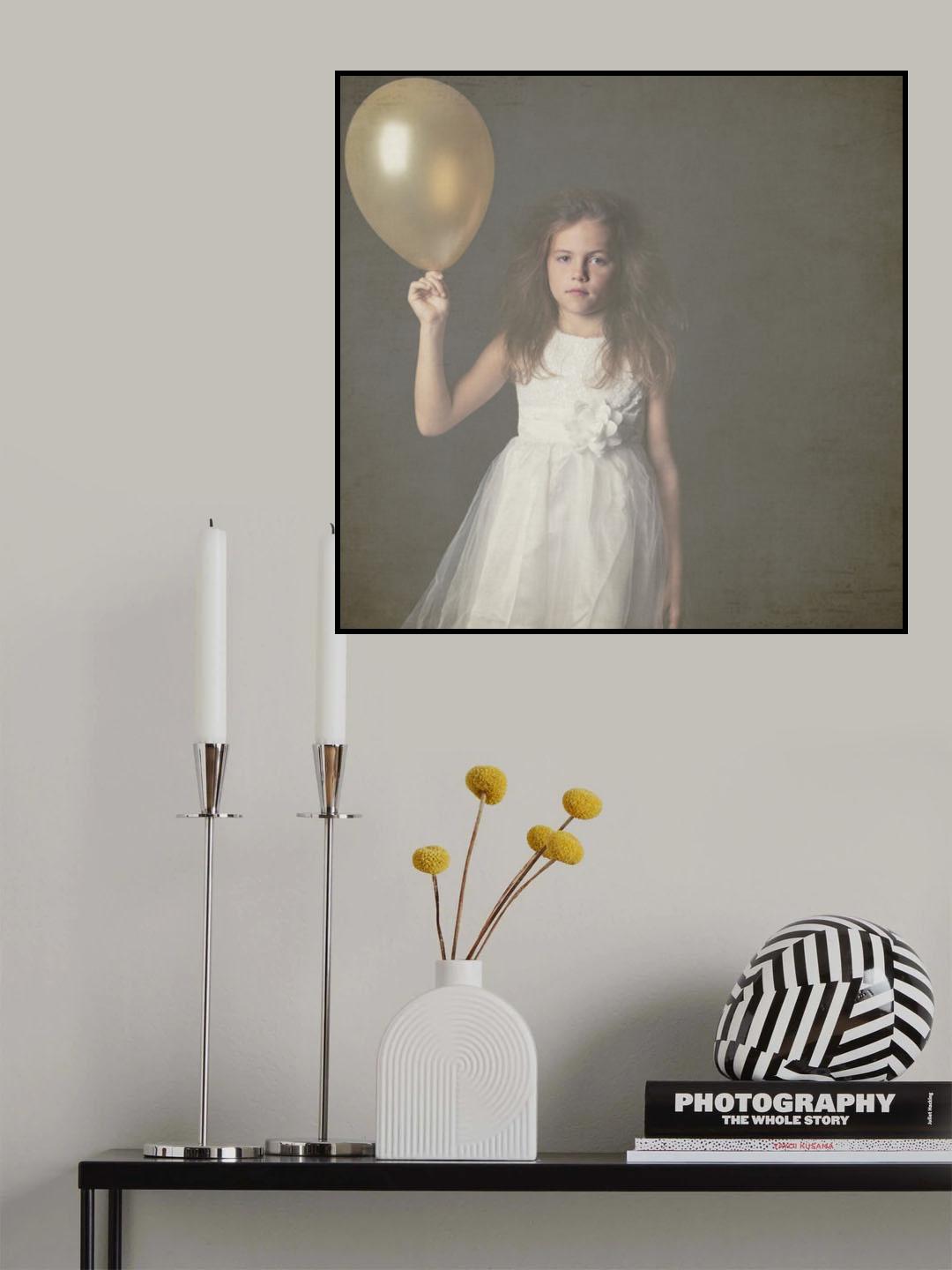 Girl with Balloon... Poster och Canvastavla