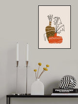 Hand Drawn Vase Sketch Poster och Canvastavla