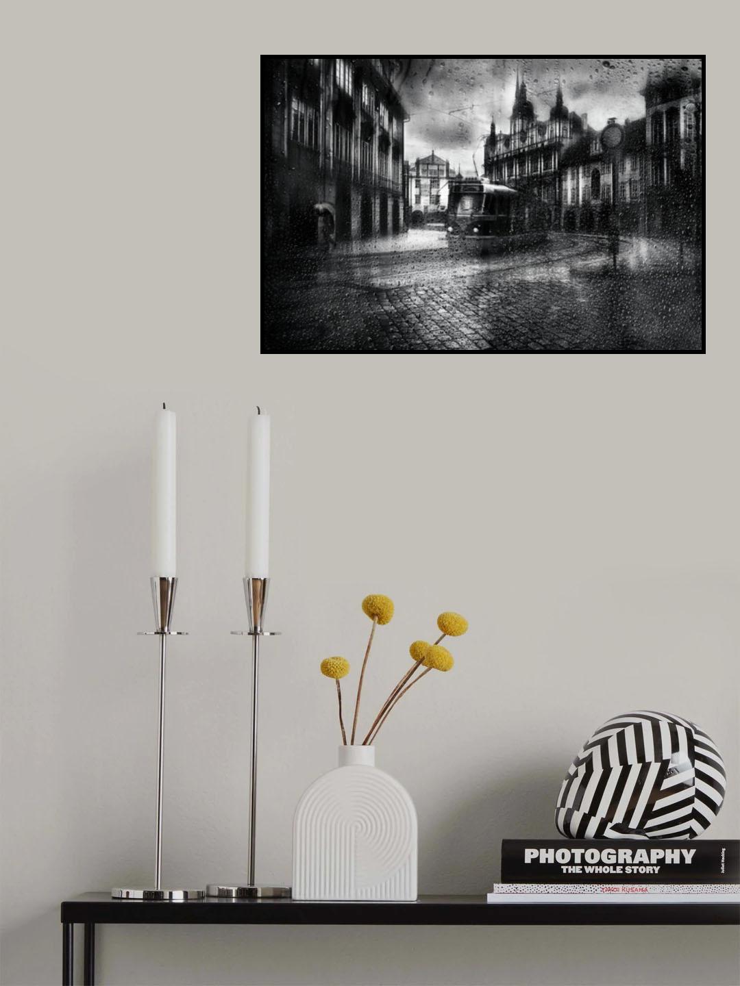 It was raining in Prague Poster och Canvastavla