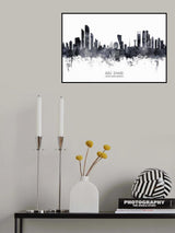 Abu Dhabi Skyline Poster och Canvastavla