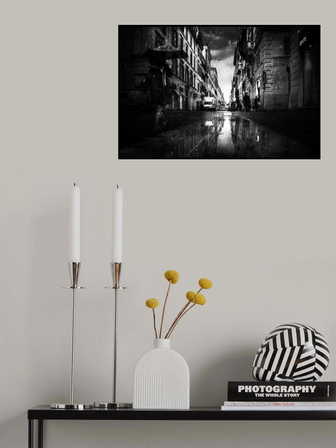 Last rains in the city Poster och Canvastavla