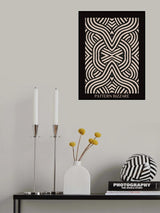 Black Pattern Bizarre 2 Poster och Canvastavla