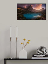 Turquoise Refection Poster och Canvastavla