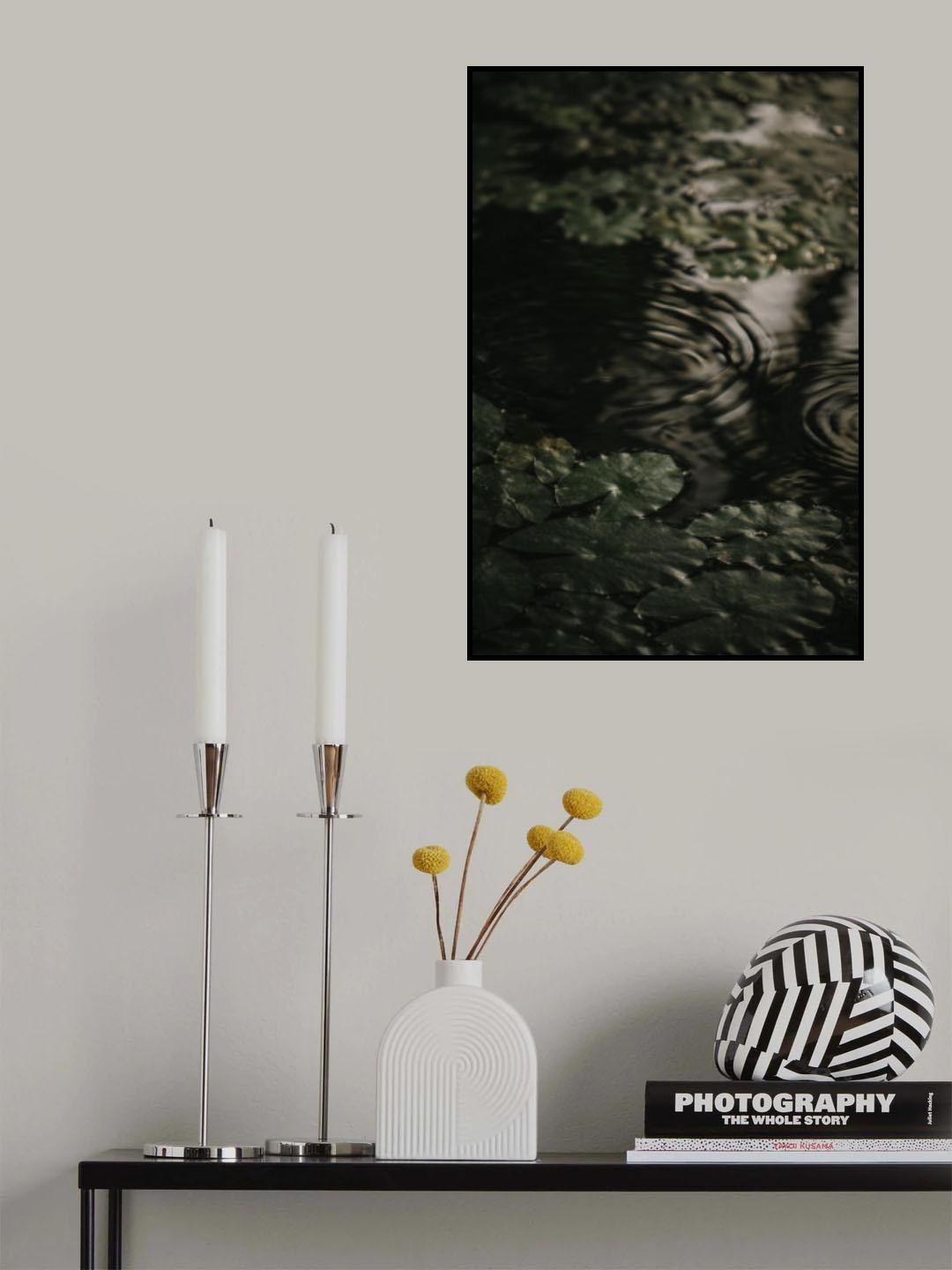 Botanical Series - Water Lily Leaves 2/2 Poster och Canvastavla