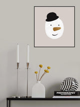 Xmas Snowman Poster och Canvastavla