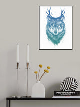 Deer wolf Poster och Canvastavla
